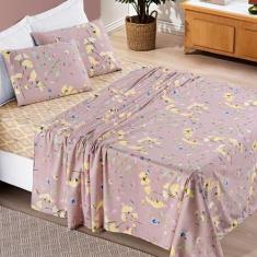 Jogo de Cama King Bouti 04 Peças Lavanda - BIA ENXOVAIS