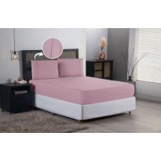 Jogo de Lençol Queen Ponto Palito 400 Fios Acetinado - Sophia Enxovais