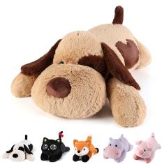 Bicho de pelúcia pesado Meowtastic Brown Dog 22 cm 2 kg