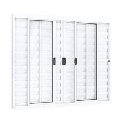 Janela Veneziana de Alumínio 6 Folhas Ideale 100cmx150cm Lucasa