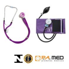 Kit Enfermagem Medidor De Pressão Esfigmomanometro + Estetoscópio - PA