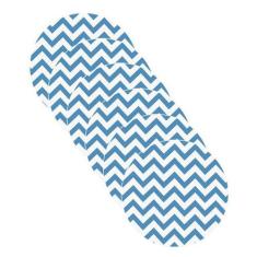 Sousplat Chevron Azul - NSW, Sem base, 6 Peças