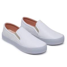Tênis Casual Feminino Slip On Iate Calce fácil Lindo Prático e Confort