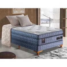 Cama Box Solteiro Colchão Euro Pillow + Box 88x188x70 Molas Ensacadas Cama Inbox Supreme Confort Gel