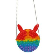 Bolsa Infantil Silicone Fidget Toys Pop It Brinquedo Anti Stress Bolha