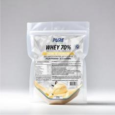 Whey Protein Concentrado 70% 450g Pure Athletic, Creme de baunilha