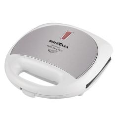 Sanduicheira Britânia Bello Pane Inox Antiaderente 2 Fatias 750W Inox 220V com Trava de Segurança