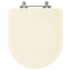 Assento Sanitario Poliester Luna Palha (bege Claro) Para Vaso Icasa