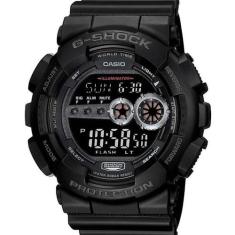 Relógio casio g-shock masculino gd-100-1bdr, Preto