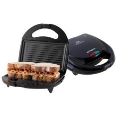 Sanduicheira Mondial Fast Grill & Sandwich S-12 Preta 750W Antiaderent
