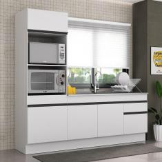 Armário De Cozinha Compacta Mp2113.964 Branco/preto