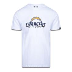 Camiseta Nfl Los Angeles Chargers Branco Mescla Cinza New Era