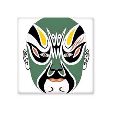 Adesivo brilhante de azulejo de cerâmica Yaguanlou com cabeça de ópera de Pequim