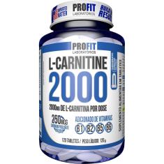 L-Carnitina 2000 + 250mcg Cromo - 120 Tabletes - ProFit