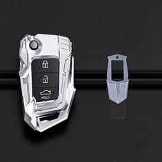 TPHJRM Capa de chave de carro em liga de zinco, capa de chave, adequada para Hyundai i30 Ix35 Encino Azera Accent TM Palisade Santa Fe