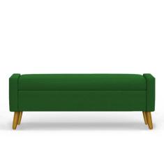 Recamier Bau Paris 1,40m Suede Verde - Inova Decor - Inova Decorações
