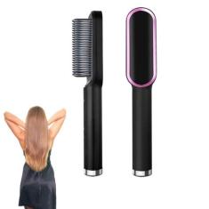 Escova 3 em 1 Secadora Alisa Cabelo Cerâmica 110/220v Bivolt - GENZO