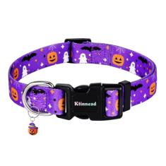 Ktinnead Coleiras para cães de Halloween, 1º de novembro, coleira para cães All Saints, coleira de presente para animais de estimação com pingente fofo para cães pequenos, médios e grandes, machos,