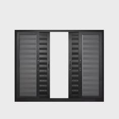 Janela de Alumínio Veneziana 100x150cm 6 Folhas Suprema Hale Esquadrias