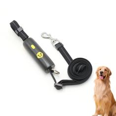 Coleira refletiva para cães, com botão de desbloqueio de um toque, corda refletiva forte de 0,95 a 1,6 m para passear com animais de estimação, coleira durável para treinamento de filhotes, clipe de