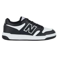 TENIS NEW BALANCE 480 LOW MASCULINO-PRETO/BRANCO-Masculino