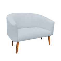 Namoradeira Stella 02 Lugares Linho Cinza Claro A05