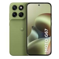 Smartphone Motorola Moto G67 5G Verde Claro, 128GB, 4GB RAM e Câmera 50MP Sony LYTIA 600