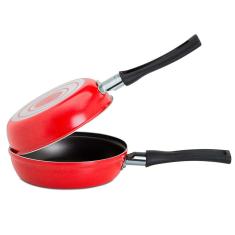 Omeleteira Garlic em Alumínio 18 cm Vermelho Brinox
