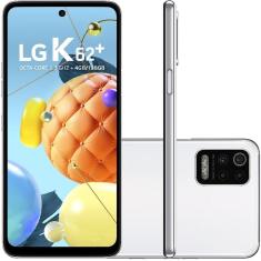 Smartphone LG K62+ 128GB 4G Wi-Fi Tela 6.6'' Dual Chip 4GB RAM Câmera Quádrupla + Selfie 28MP - Branco