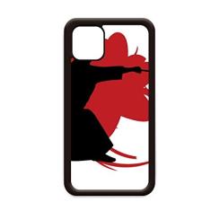 Capa Samurai Stab Sakura Japan Outline para iPhone 12 Pro Max para Apple Mini Mobile Case