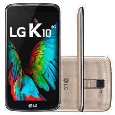 Smartphone Lg K10 K430tv 16Gb Dourado 4G Tela 5.3" Câmera 13Mp Android 6.0