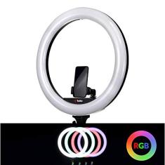 Iluminador Circular Led Ring Light Tolifo 19" RGB 60W Selfie Profissional (Fonte Bivolt)