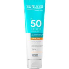 Protetor Solar Sunless FPS 50 120g - FARMAX COSMÉTICOS