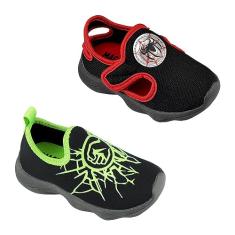 Kit Tênis Infantil Masculino Calce Fácil Magicc Kids TN-002 TN-003