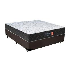 Cama Box Casal + Colchão Semi Ortopédico Extra Firme Espuma D33 Prime 