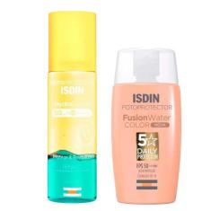 Isdin Kit  Protetor Solar Corporal Hydrolotion + Protetor Facial Fusio