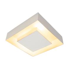 Plafon Sobrepor Quadrado Luz Indireta 34cm P/ 2 lâmpadas E27 St1216