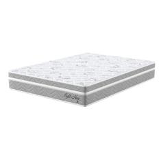 Colchão Viúva 128x188x24cm Molas Ensacadas Soft New Montreal Cinza