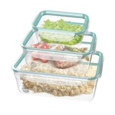 Kit 3 Potes Plastico Com Tampa Sanremo ul