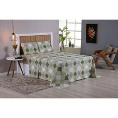 Jogo De Cama King Lençol 4 Peças Percal Estampado 200 Fios - Bela Casa