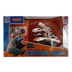 Brinquedo carrinho de controle remoto dinossauro de batalha