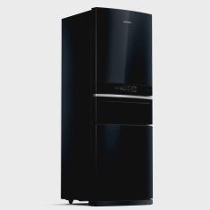 Geladeira Brastemp Inverse 3 Frost Free 419 litros cor Preta com Freeze Control Pro BRY59CE
