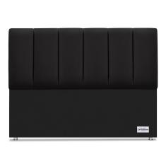 Cabeceira South Veluto Preto Queen (11x160x125) - Ortobom