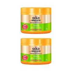 Creme De Tratamento Niely Gold 430G Agua Coco - Kit Com 2Un