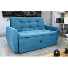 Sofá Cama Meg Turkey Petroleo F442 - Matrix