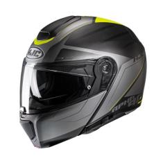 Capacete Hjc Rpha 90s Cadan Preto Cinza E Verde 61 F016