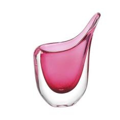 Vaso Em Cristal Murano Rosa - São Marcos