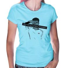 Baby Look Pelo fim do futebol moderno - Foca na Moda, Azul bebê, GG