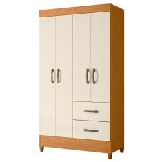 Guarda Roupa Mobi 4 Portas e 2 Gavetas - Móveis Albatroz 