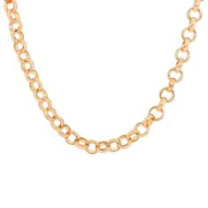 Pulseira Elo Português Folheado A Ouro